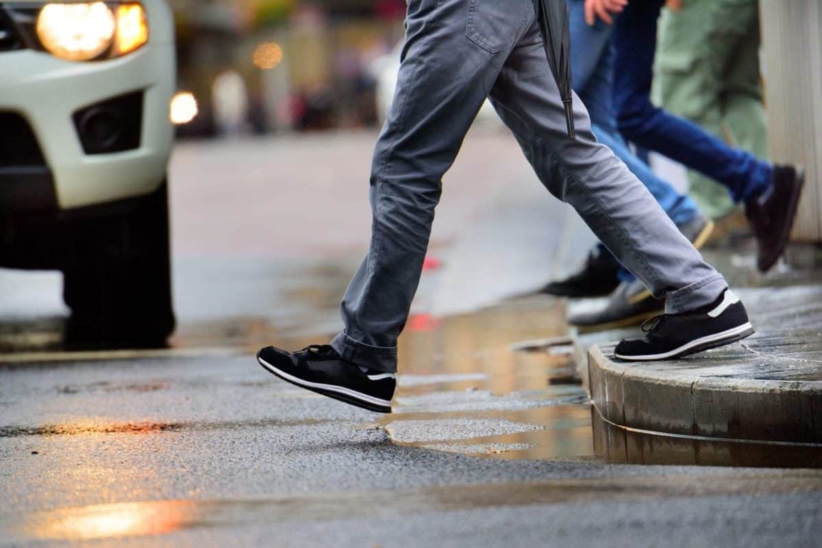 Pedestrian Crossing Stock Photo