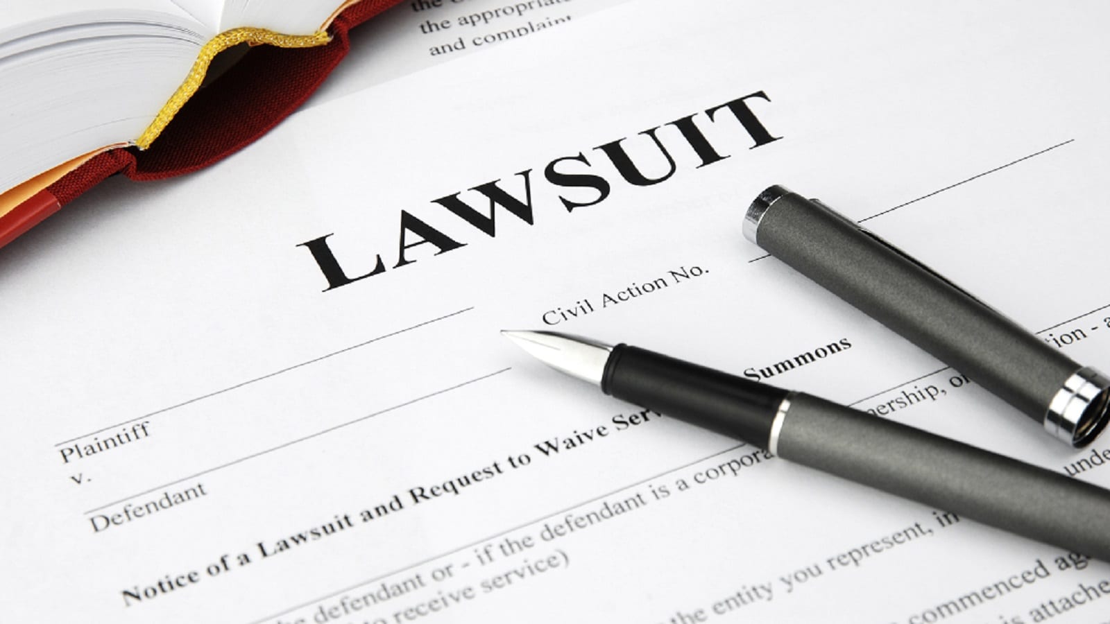 Blank Lawsuit Document Stock Photo